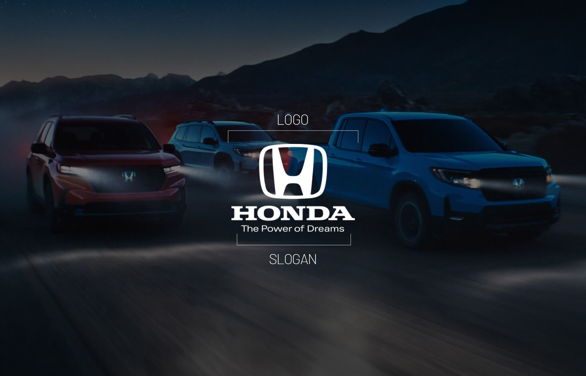 Honda The Power of Dreams Slogan Honda slogan connecting innovation with mobility and aspiration