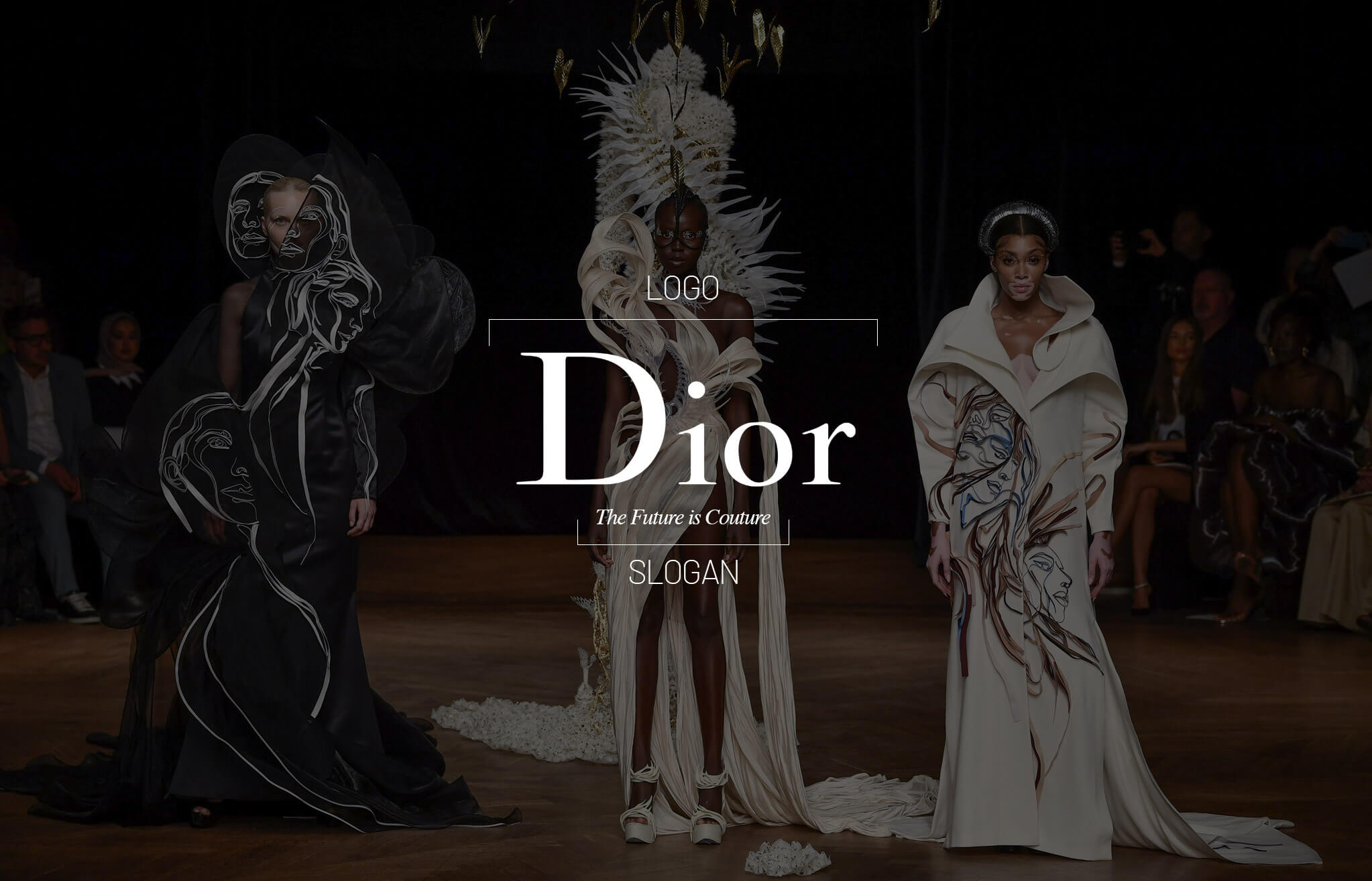 Dior Future Is Couture Slogan Dior slogan merging innovation and couture luxury fashion