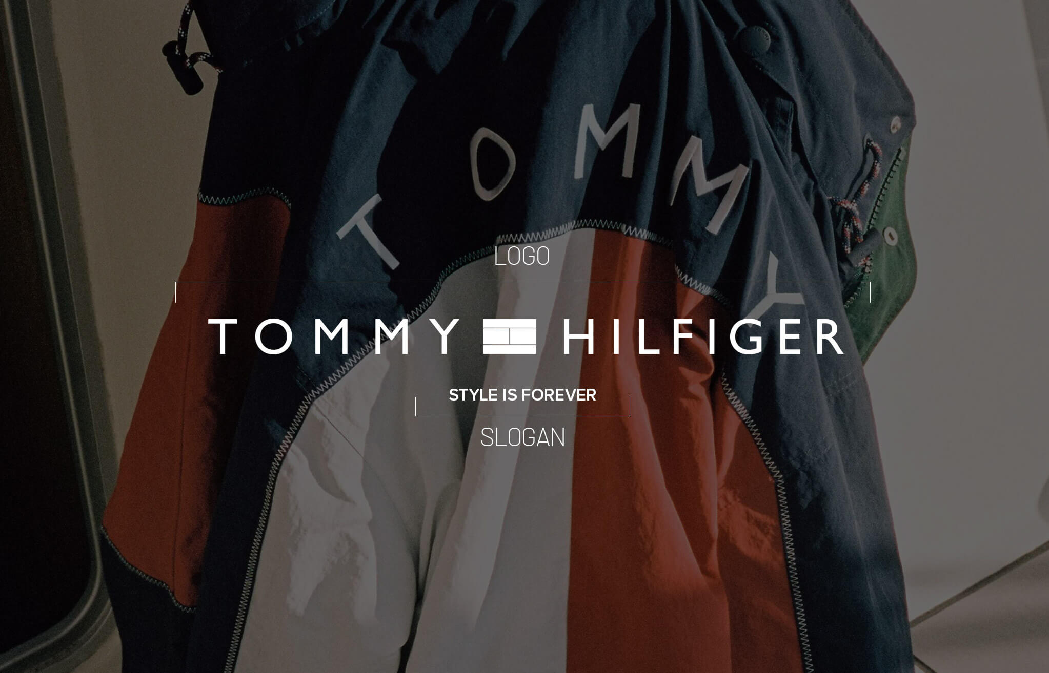 Tommy Hilfiger Style Is Forever Slogan Tommy Hilfiger slogan promoting timeless and inclusive fashion branding