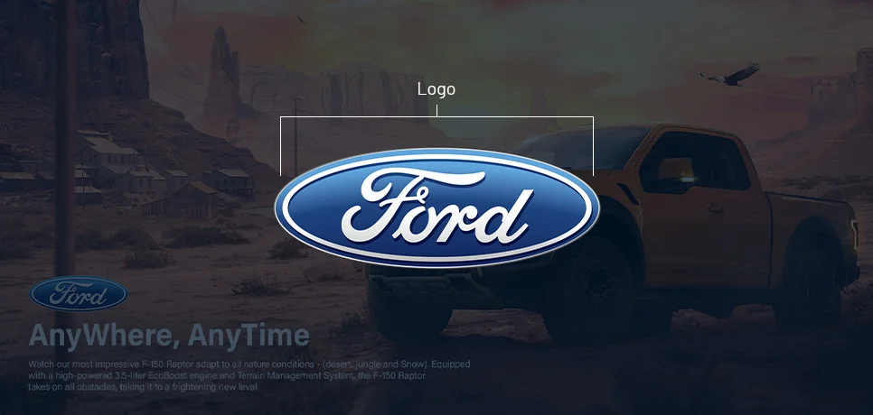 FORD Blue Color Logo and Branding FORD Blue Color Logo and Branding