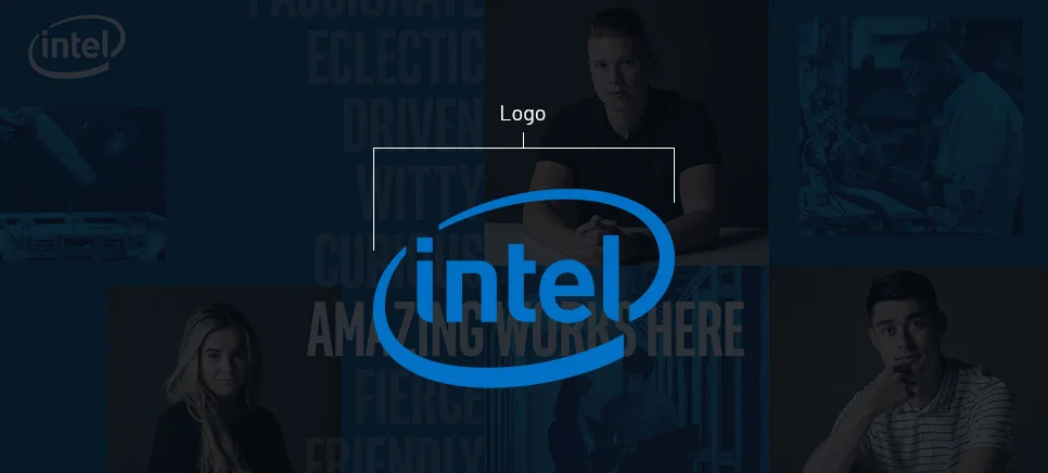 Intel Blue Color Logo and Branding Intel Blue Color Logo and Branding
