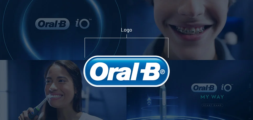 Oral-B Blue Color Logo and Branding Oral-B Blue Color Logo and Branding