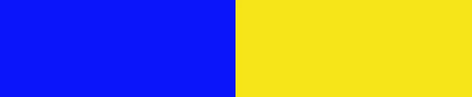 Blue and yellow Blue and yellow