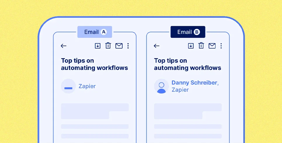 A/B test variables in emails A/B test variables in emails