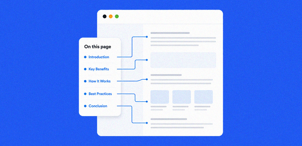 Adding Table of Contents Jump Links to Improve Page Navigation and Engagement Adding Table of Contents Jump Links to Improve Page Navigation and Engagement