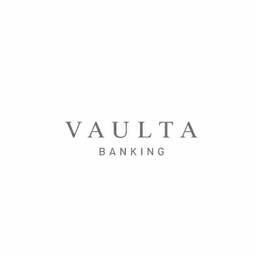 VAULTA Banking logo, a fictional bank brand concept by COLAB DXB